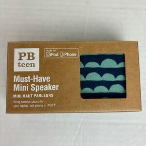 Pottery Barn Teen-Must-have mini speaker-NEW in box